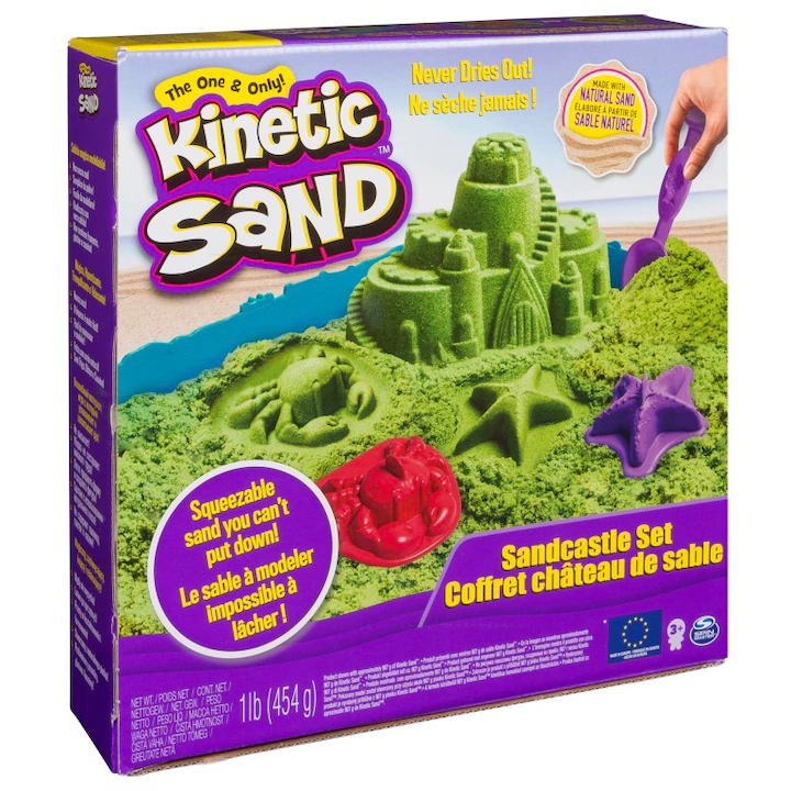 Set Kinetic Sand Sandcastle Verde - 454g
